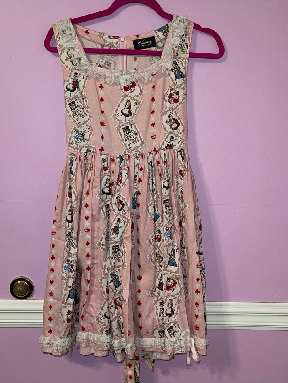 Alice in wonderland gothic sweet Lolita dress lace Victorian Cheshire rabbit